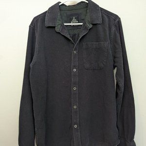 Long Sleeve Button Up, Dark Grey, Prana, Medium